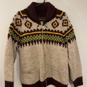 Vintage Knit Wool Sweater – UNISEX Large – Handmade